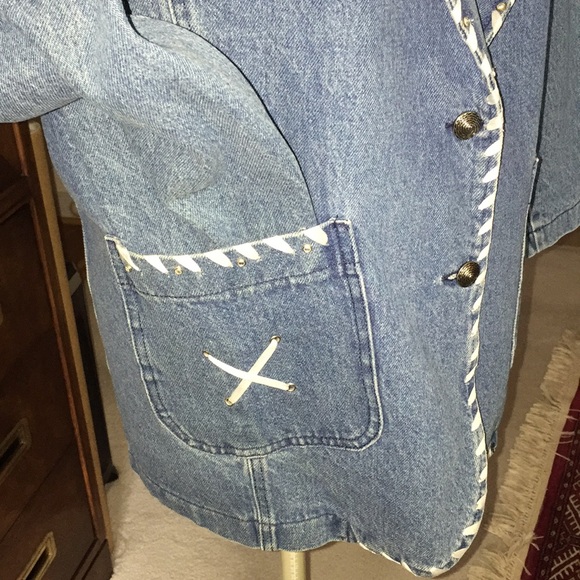 Vintage David David denim blazer - Picture 3 of 9